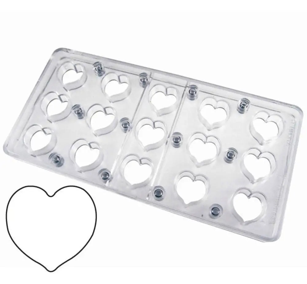STAMPO PER PRALINE MAGNETICI MM 275X135 15 PEZZI Ø 30 MM - VOL. 10 GR - MM14FR - PAVONI ITALIA - STAMPI