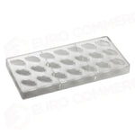 STAMPO PER PRALINE OVALI ARTISANAL MM 275X135 21 PEZZI LINEA MM 37X21X14 H - VOL. 10 GR - PC109FR - PAVONI ITALIA