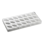 STAMPO PER PRALINE OVALI ARTISANAL MM 275X135 21 PEZZI NODO MM 37X21X14 H - VOL. 10 GR - PC111FR - PAVONI ITALIA