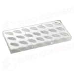 STAMPO PER PRALINE OVALI ARTISANAL MM 275X135 21 PEZZI ROMBO MM 37X21X14 H - VOL. 10 GR - PC110FR - PAVONI ITALIA