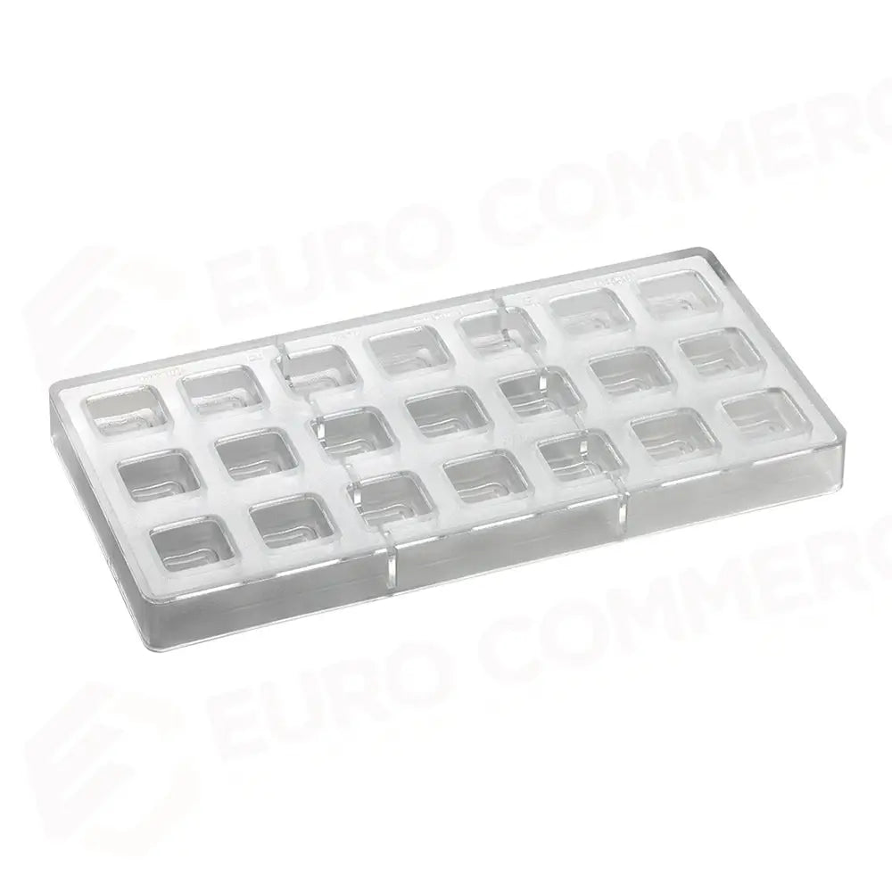 STAMPO PER PRALINE QUADRATE ARTISANAL MM 275X135 21 PEZZI LINEA MM 26X26X13 H - VOL. 10 G - PC105FR - PAVONI ITALIA