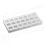 STAMPO PER PRALINE QUADRATE ARTISANAL MM 275X135 21 PEZZI PUNTO MM 26X26X13 H - VOL. 10 - PC104FR - PAVONI ITALIA