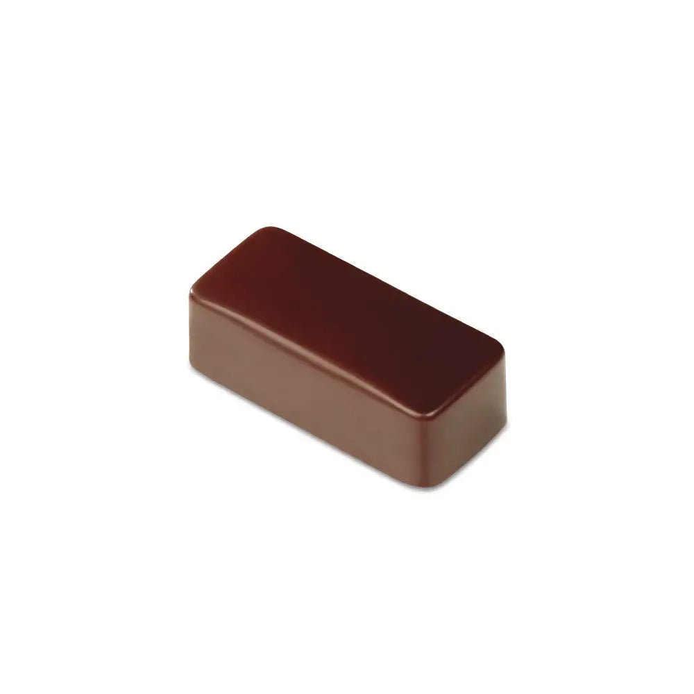 STAMPO PER PRALINE RETTANGOLARI ARTISANAL MM 275X135 21 PEZZI RETTANGOLARE LISCIA MM 37X16X14 H - VOL. 10 GR - PC114FR