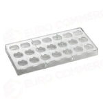 STAMPO PER PRALINE ROTONDE ARTISANAL MM 275X135 21 PEZZI FORCHETTINA Ø MM 29X14 H - VOL. - PC101FR - PAVONI ITALIA