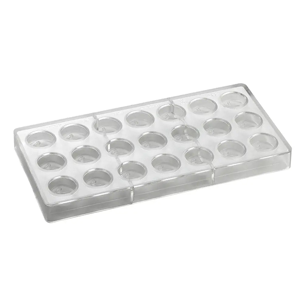 STAMPO PER PRALINE ROTONDE ARTISANAL MM 275X135 21 PEZZI ONDA Ø MM 29X14 H - VOL. 10 GR - PC102FR - PAVONI ITALIA