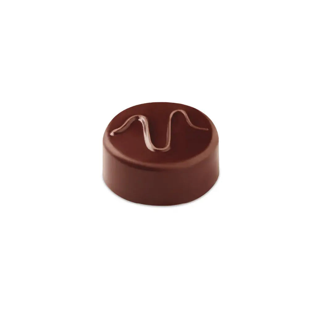 STAMPO PER PRALINE ROTONDE ARTISANAL MM 275X135 21 PEZZI ONDA Ø MM 29X14 H - VOL. 10 GR - PC102FR - PAVONI ITALIA
