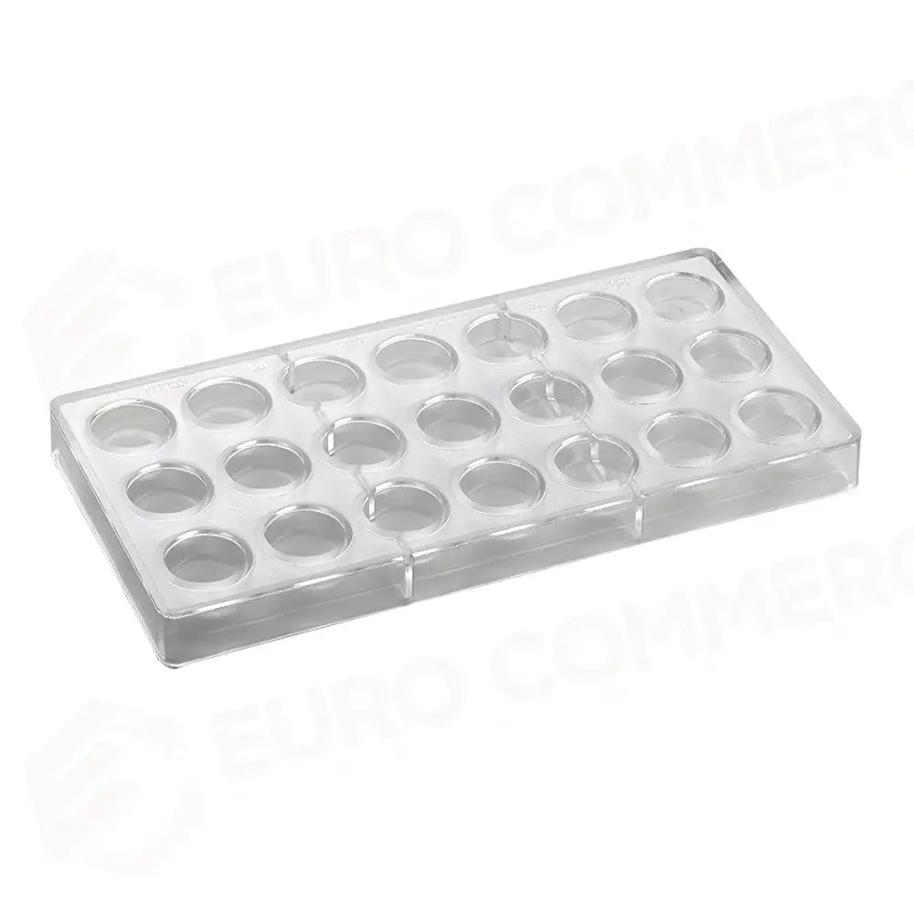 STAMPO PER PRALINE ROTONDE ARTISANAL MM 275X135 21 PEZZI TONDA LISCIA Ø MM 29X14 H - VOL. - PC113FR - PAVONI ITALIA