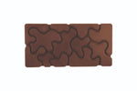 STAMPO PER TAVOLETTE IN CIOCCOLATO CAMOUFLAGE FIORANI - MM 154X77X8 H VOL. ~ 100 G 3 IMPRONTE - DIM STAMPO MM 275X175