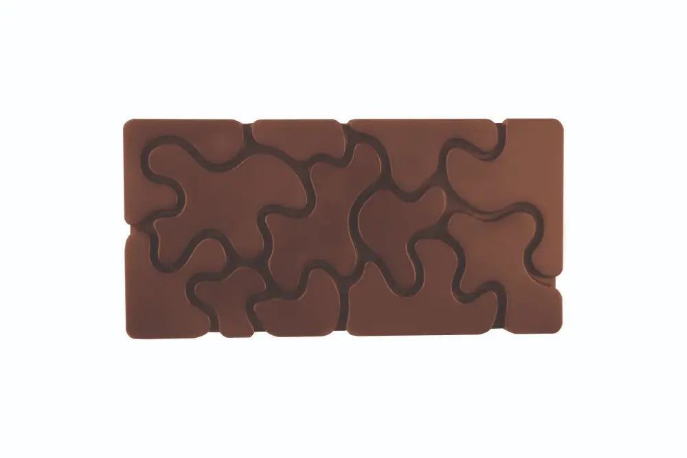 STAMPO PER TAVOLETTE IN CIOCCOLATO CAMOUFLAGE FIORANI - MM 154X77X8 H VOL. ~ 100 G 3 IMPRONTE - DIM STAMPO MM 275X175