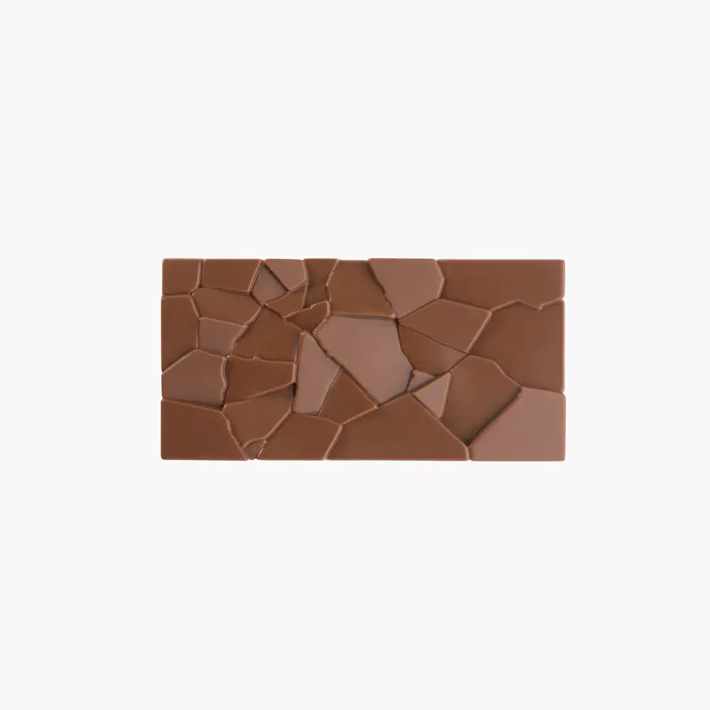 STAMPO PER TAVOLETTE IN CIOCCOLATO CRUSH FIORANI - MM 155X77X10 H VOL. ~ 100 G 3 IMPRONTE - DIM STAMPO MM 275X175