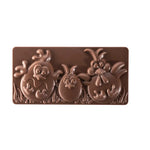 STAMPO PER TAVOLETTE IN CIOCCOLATO EASTER FRIENDS FIORANI - MM 154X72XH 15 VOL. ~ 100 G 3 IMPRONTE - DIM STAMPO MM