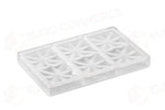 STAMPO PER TAVOLETTE IN CIOCCOLATO EDELWEISS VALLÈE - MM 155X77X10 H VOL. ~ 100 G 3 IMPRONTE - DIM STAMPO MM 275X175