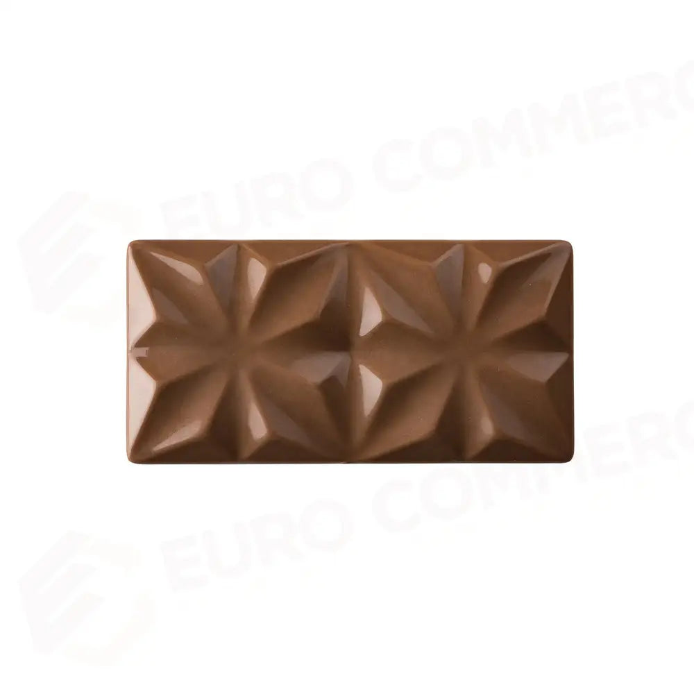 STAMPO PER TAVOLETTE IN CIOCCOLATO EDELWEISS VALLÈE - MM 155X77X10 H VOL. ~ 100 G 3 IMPRONTE - DIM STAMPO MM 275X175