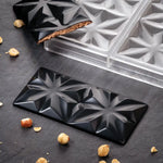 STAMPO PER TAVOLETTE IN CIOCCOLATO EDELWEISS VALLÈE - MM 155X77X10 H VOL. ~ 100 G 3 IMPRONTE - DIM STAMPO MM 275X175