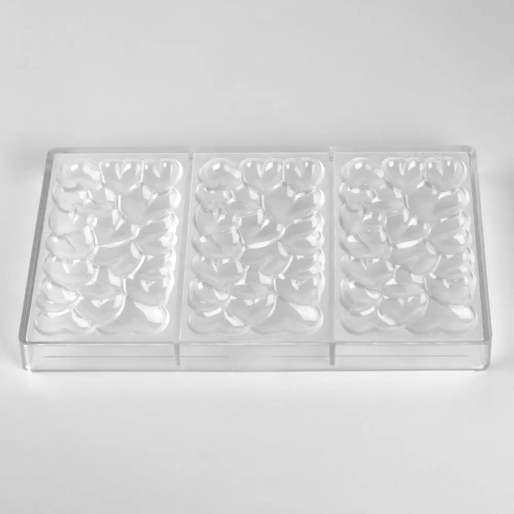 STAMPO PER TAVOLETTE IN CIOCCOLATO EROS - MM 154 X 77 X H 11 VOL. ~ 100 G 3 IMPRONTE - DIM STAMPO MM 275X175 - PC5028FR