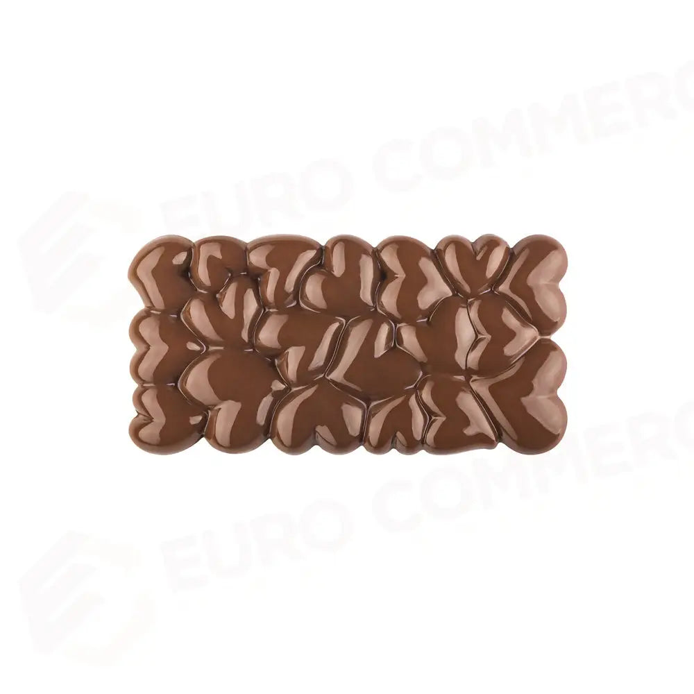 STAMPO PER TAVOLETTE IN CIOCCOLATO EROS - MM 154 X 77 X H 11 VOL. ~ 100 G 3 IMPRONTE - DIM STAMPO MM 275X175 - PC5028FR