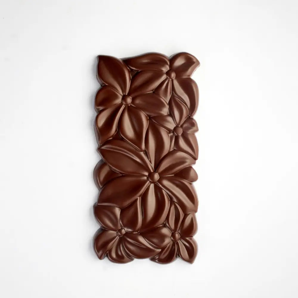 STAMPO PER TAVOLETTE IN CIOCCOLATO FLORA LIUDMILA PASCUROVA - MM 154X77X11 H VOL. ~ 100 G 3 IMPRONTE - DIM STAMPO MM