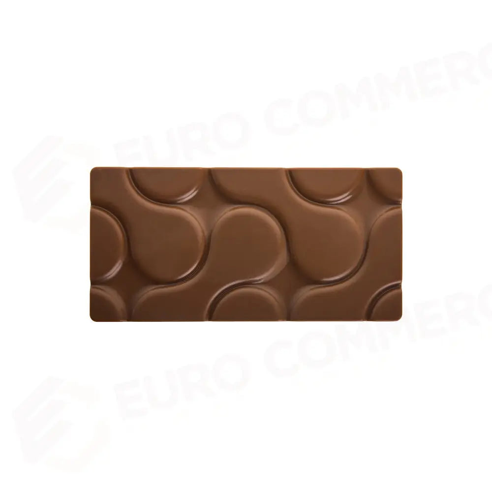 STAMPO PER TAVOLETTE IN CIOCCOLATO FLOW VALLÈE - MM 154X77X8 H ~ 100 G 3 IMPRONTE - DIM STAMPO MM 275X175 - PC5007FR
