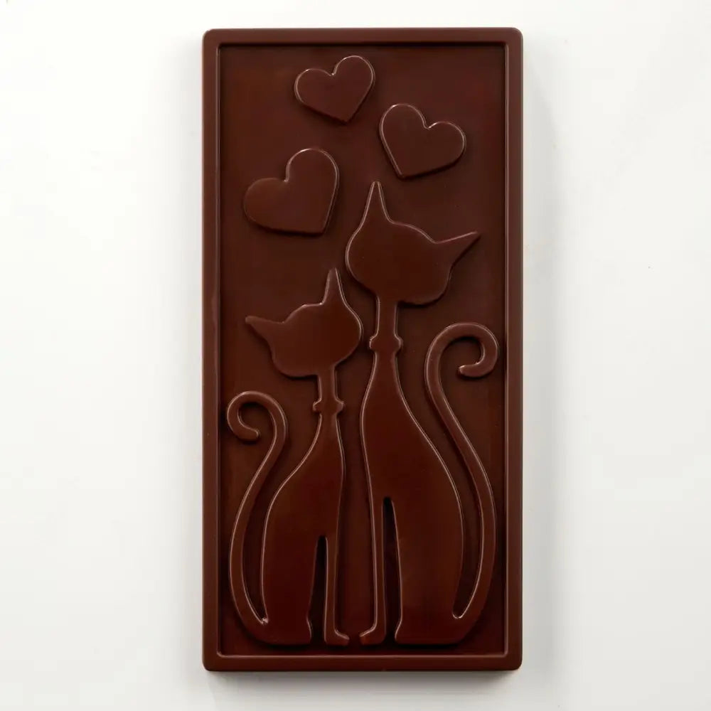 STAMPO PER TAVOLETTE IN CIOCCOLATO MINOU FABRIZIO FIORANI - MM 154X77X9 H VOL. ~ 100 G 3 IMPRONTE - DIM STAMPO MM