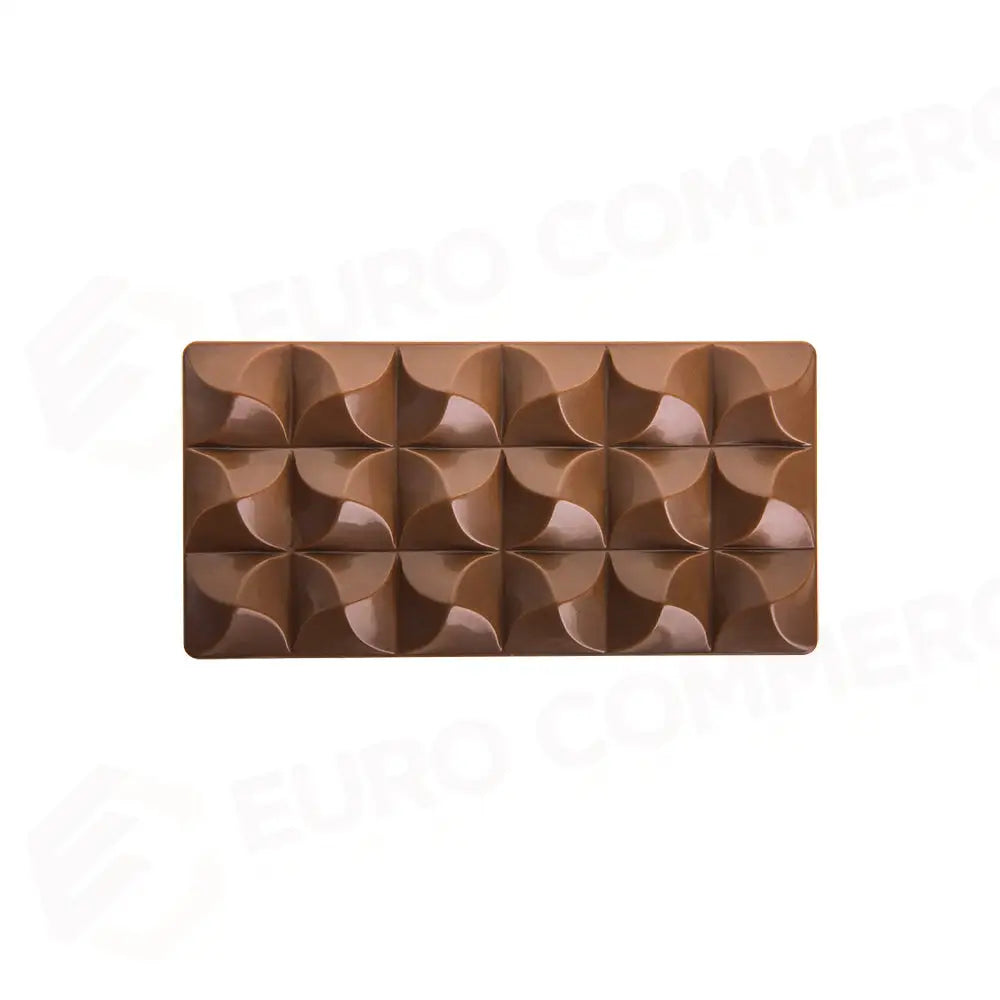 STAMPO PER TAVOLETTE IN CIOCCOLATO MOULIN VALLÈE - MM 154X77X14 H ~ 100 G 3 IMPRONTE - DIM STAMPO MM 275X175 - PC5009FR
