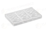 STAMPO PER TAVOLETTE IN CIOCCOLATO PAVÉ VALLÈE - MM 155X78X10 H VOL. ~ 100 G 3 IMPRONTE - DIM STAMPO MM 275X175