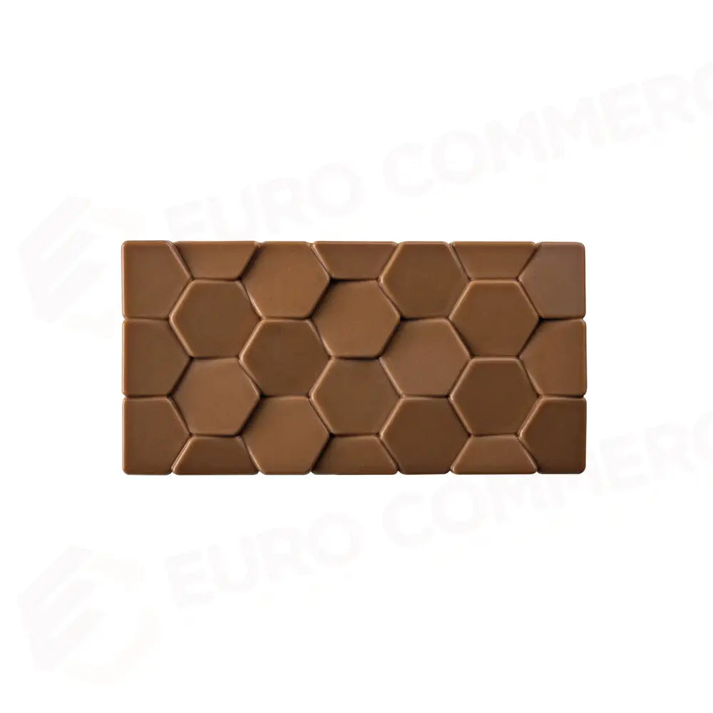 STAMPO PER TAVOLETTE IN CIOCCOLATO PAVÉ VALLÈE - MM 155X78X10 H VOL. ~ 100 G 3 IMPRONTE - DIM STAMPO MM 275X175