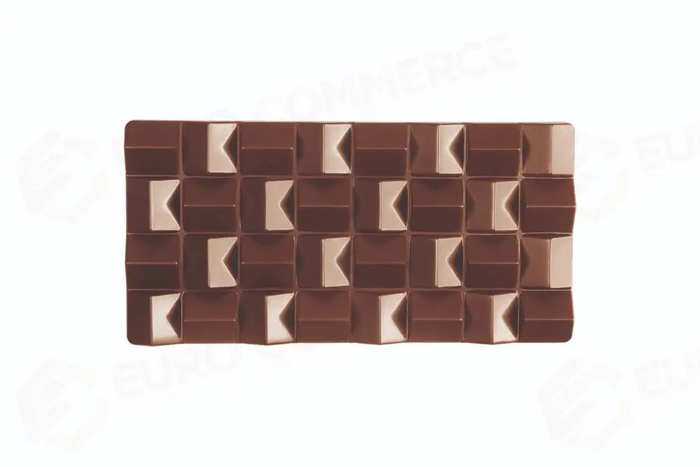 STAMPO PER TAVOLETTE IN CIOCCOLATO PIXIE FIORANI - MM 154X77X11 H VOL. ~ 100 G 3 IMPRONTE - DIM STAMPO MM 275X175