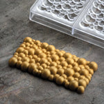 STAMPO PER TAVOLETTE IN CIOCCOLATO SPARKLING FIORANI - MM 150X77X12 H VOL. ~ 100 G 3 IMPRONTE - DIM STAMPO MM 275X175