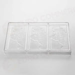 STAMPO PER TAVOLETTE IN CIOCCOLATO XMAS SNOWMAN FABRIZIO FIORANI - MM 154X77X9 H VOL. ~ 100 G 3 IMPRONTE - DIM STAMPO