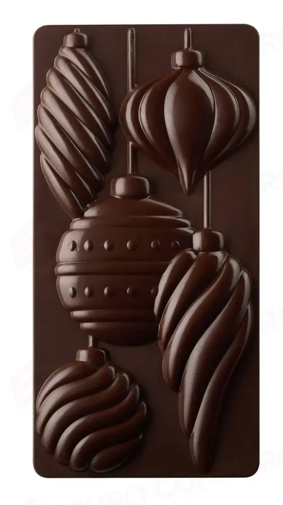 STAMPO PER TAVOLETTE IN CIOCCOLATO XMAS SPIRIT FIORANI - MM 154X77XH 15 VOL. ~ 100 G 3 IMPRONTE - DIM STAMPO MM 275X175