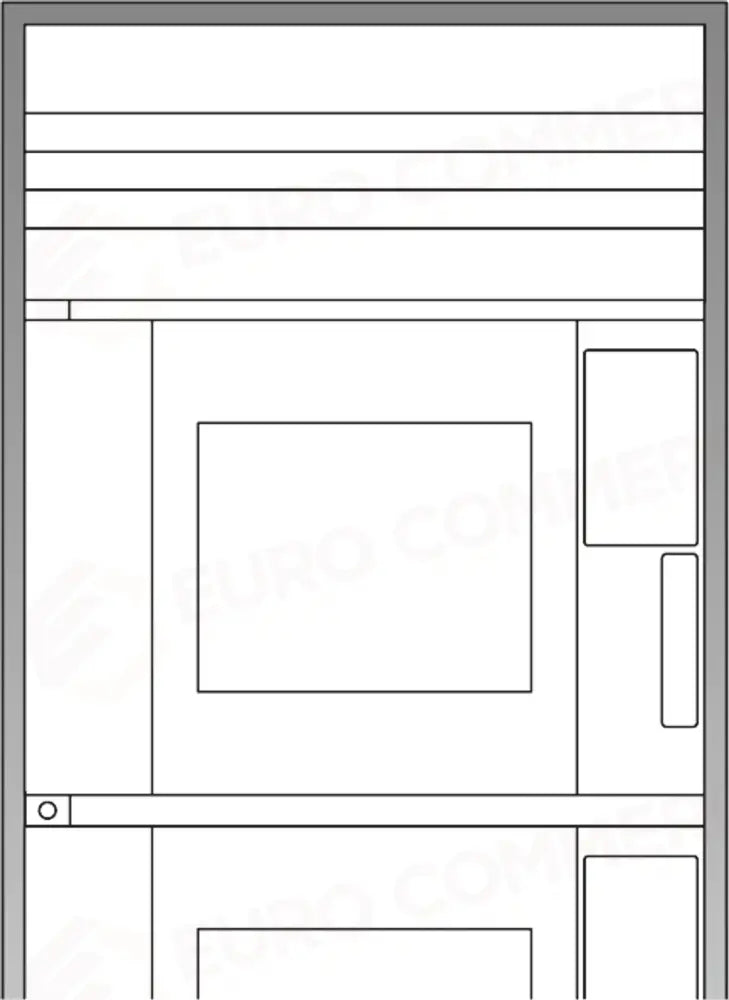 STAND E ARMADI NEUTRI CORNICE IN ACCIAIO INOSSIDABILE PER INSTALLAZIONE A FILO - XUC502 - UNOX