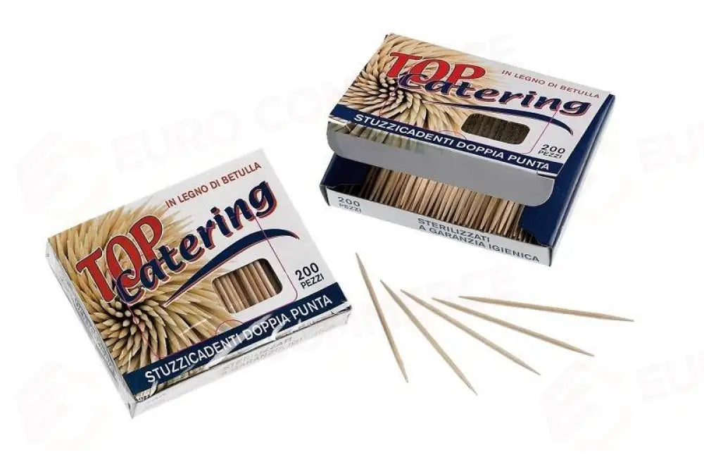 STUZZICADENTI 2 PUNTE NATURALE - LEGNO CM.7 - L102 - LEONE - STUZZICADENTI E SPIEDI