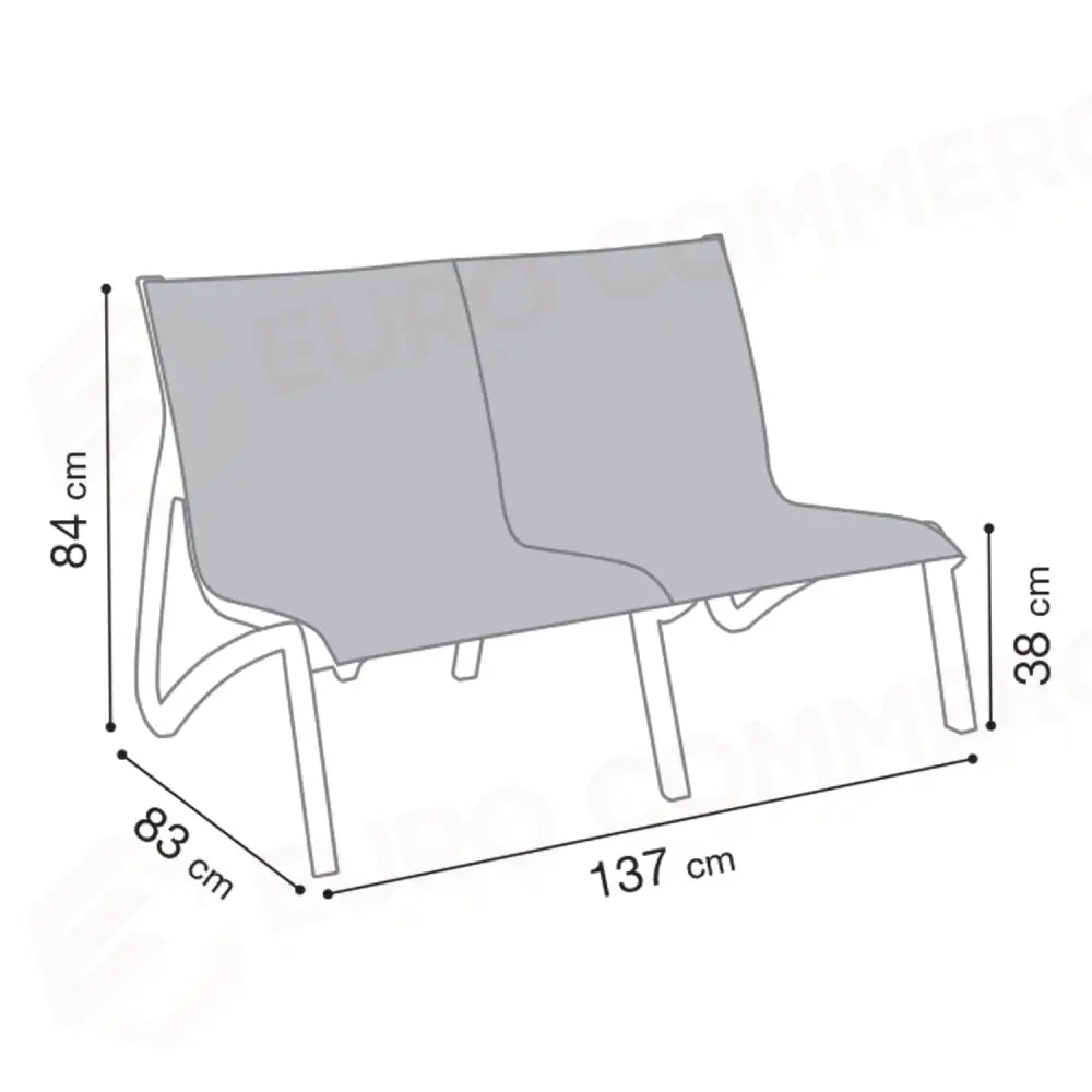 SUNSET COMFORT CONVERSAZIONALE 2-SEATER DIVANO - GROSFILLEX - ARREDO ESTERNO