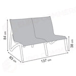 SUNSET COMFORT CONVERSAZIONALE 2-SEATER DIVANO - GROSFILLEX - ARREDO ESTERNO