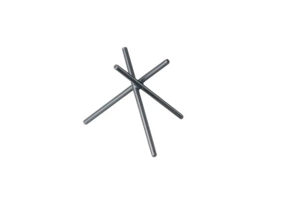 SUPPORTO IN METALLO GRIGIO - 16,5X16,5X20 CM - T0575.M - LEONE - SUPPORTI E STAND BUFFET