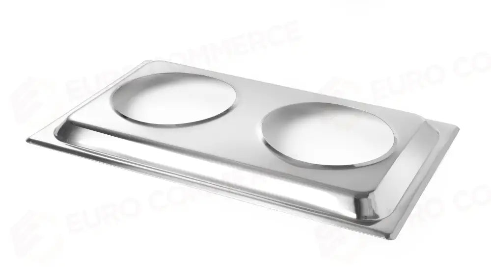 SUPPORTO PER 2 CONTENITORI BAGNOMARIA HENDI GN 1/1 530X325X(H)30MM - 470930