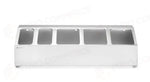 SUPPORTO PER CONTENITORE GASTRONORM HENDI 5 SCOMPARTI 745X245X(H)215MM - 820049