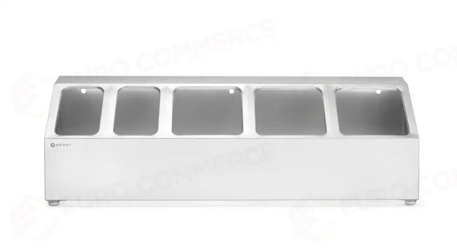 SUPPORTO PER CONTENITORE GASTRONORM, HENDI, 5 SCOMPARTI, 745X245X(H)215MM - 820049