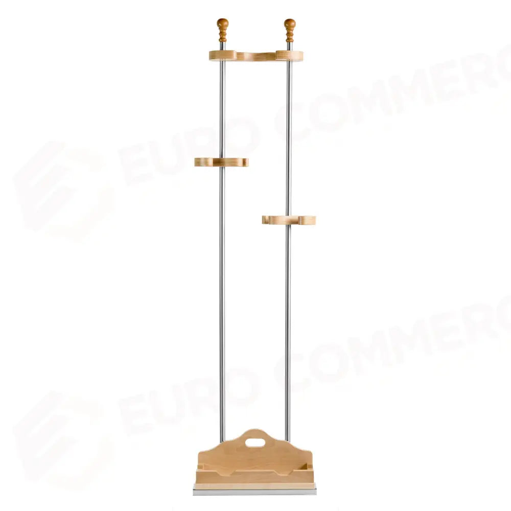 SUPPORTO UNIVERSALE 3 POSTI IN LEGNO CON POGGIA PALA - LILLY CODROIPO - SUPPORTI PER ATTREZZATURE