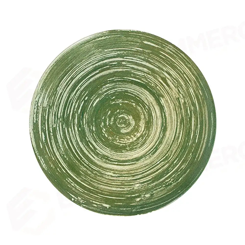 SWIRL GREEN TUVAL PIATTO PIANO 28 CM - TVL28DZ-ID1004 - ID FINE