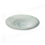 SWIRL GREY TUVAL PIATTO PIANO 28 CM - TVL28DZ-ID1001 - ID FINE