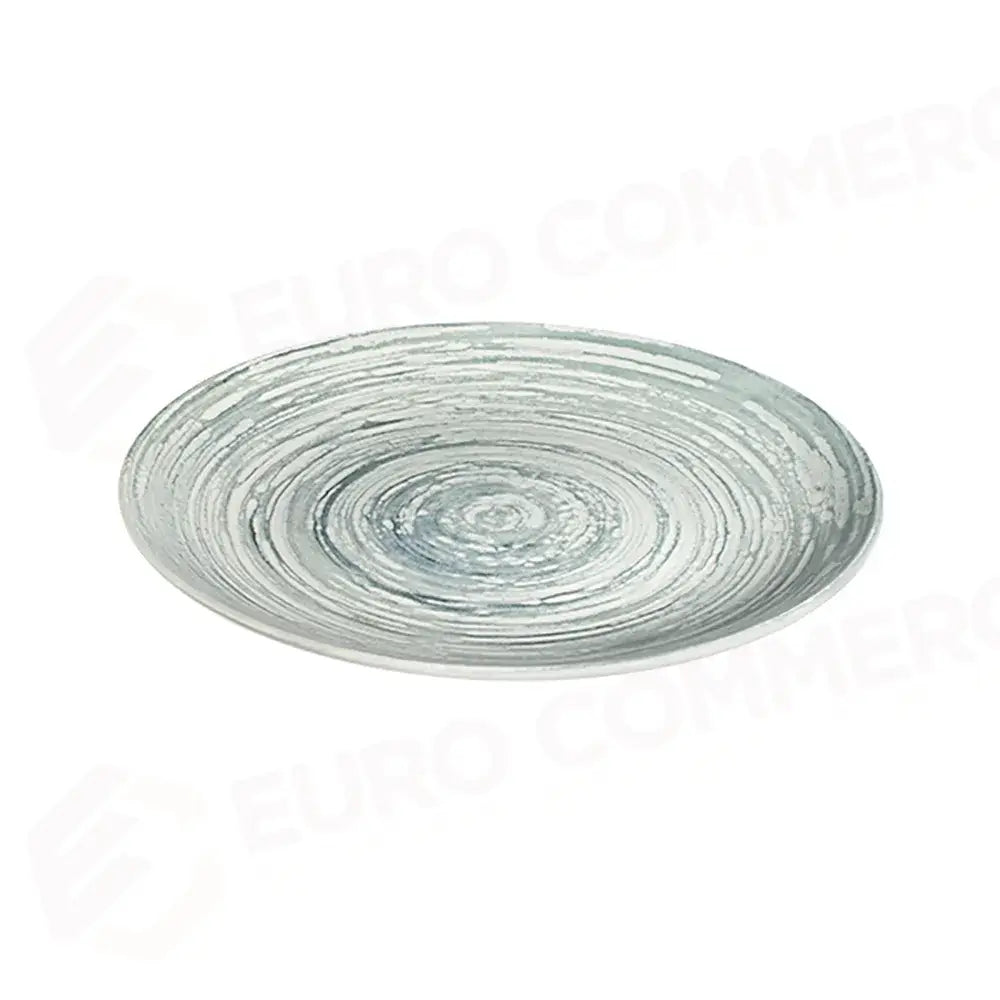 SWIRL GREY TUVAL PIATTO PIANO 28 CM - TVL28DZ-ID1001 - ID FINE