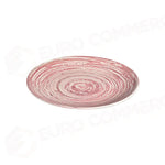 SWIRL PINK TUVAL PIATTO PIANO 25 CM - TVL25DZ-ID1006 - ID FINE