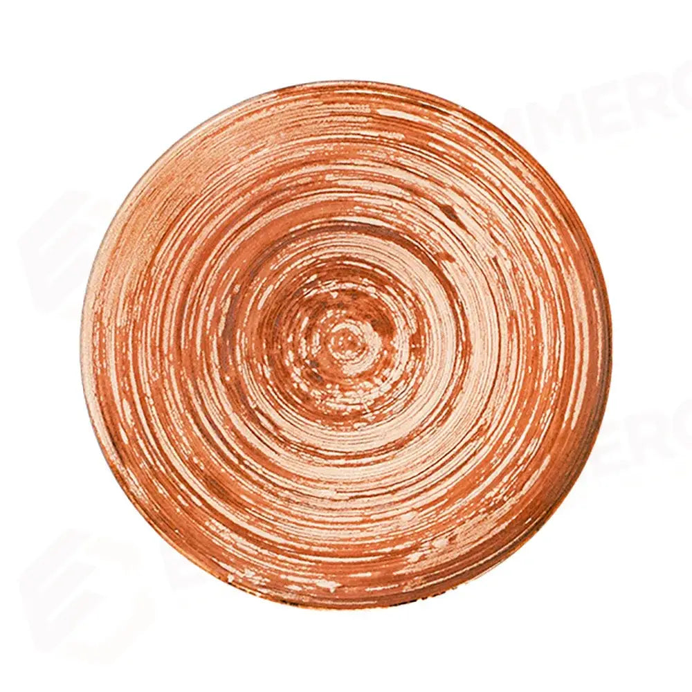 SWIRL TERRACOTTA TUVAL PIATTO PIANO 28 CM - TVL28DZ-ID1002 - ID FINE