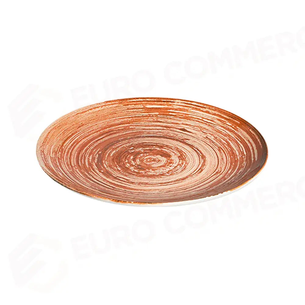 SWIRL TERRACOTTA TUVAL PIATTO PIANO 28 CM - TVL28DZ-ID1002 - ID FINE