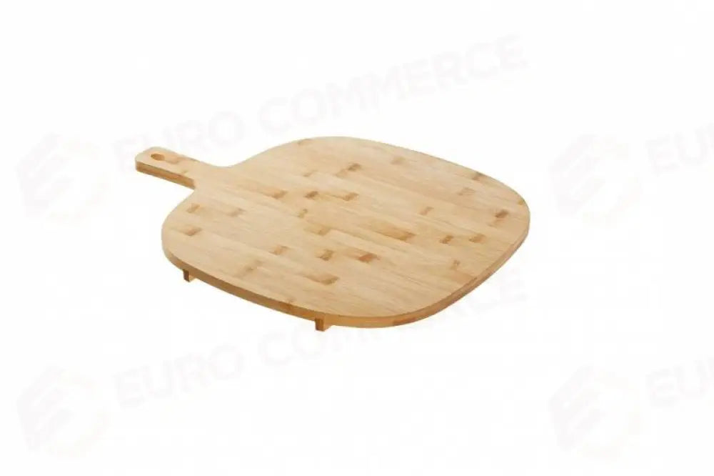 TAGLIERE IN BAMBOO CON PIEDI NATURALE - 20X20X1,5 CM (+12 CM MANICO) - S0111 - LEONE - VASSOI E TAGLIERI IN BAMBOO
