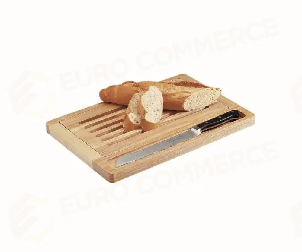 TAGLIERE IN LEGNO PER PANE CON RACCOGLIBRICIOLE - 2615 - KAREL - Attrezzatura