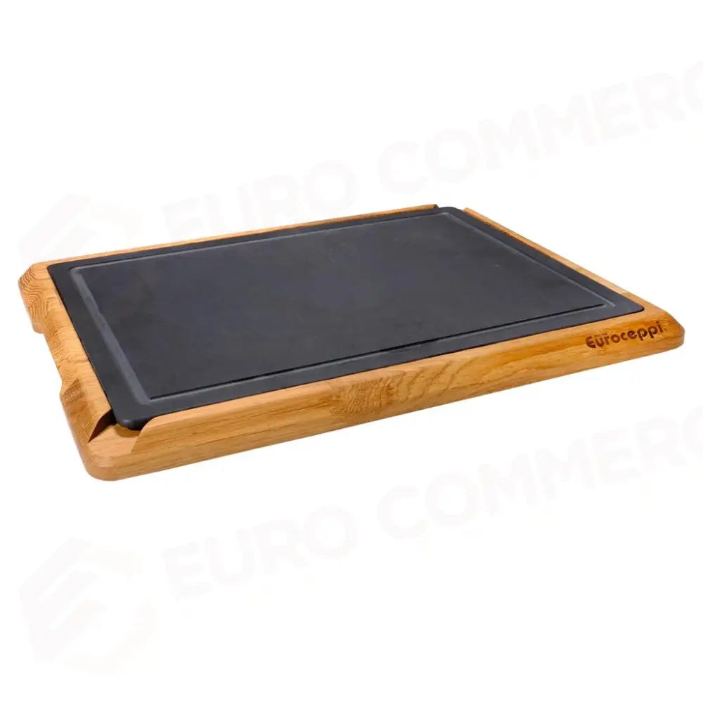 TAGLIERE RETTANGOLARE 40X30 CM VINTAGE NERO EUROCEPPI - 6130087 - MEDRI