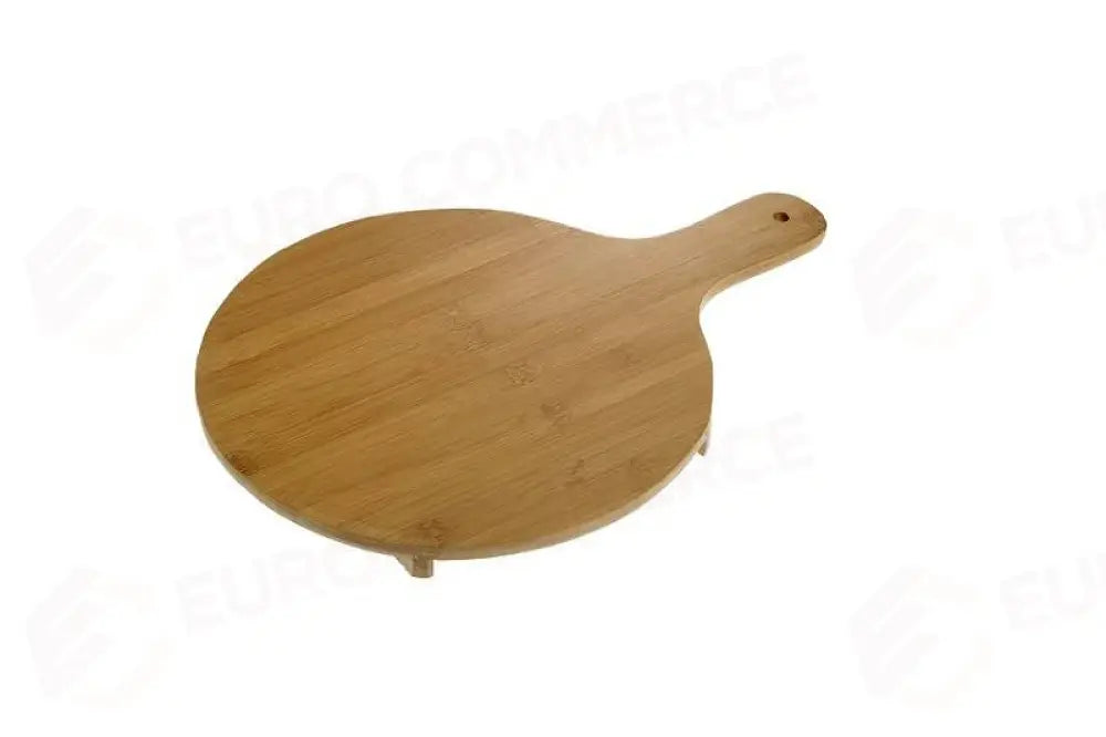 TAGLIERE TONDO IN BAMBOO NATURALE - BAMBOO TONDO CM.29X41,7X2,5H - S0073 - LEONE - VASSOI E TAGLIERI IN BAMBOO