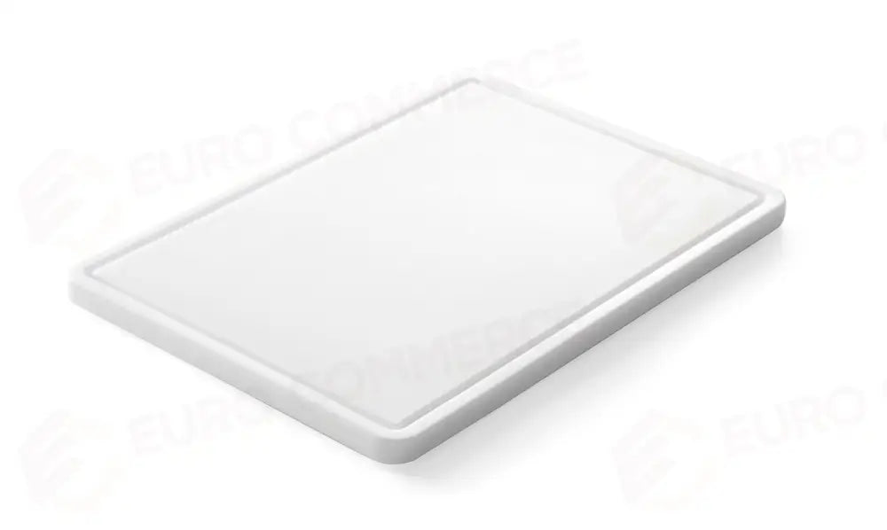 TAGLIERE UNIVERSALE CON SCANALATURA. HENDI BIANCO 355X250X(H)15MM - 826362